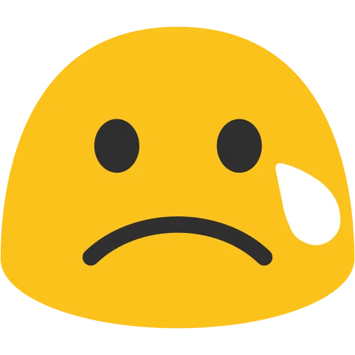 Android N Emojis emoji 😢