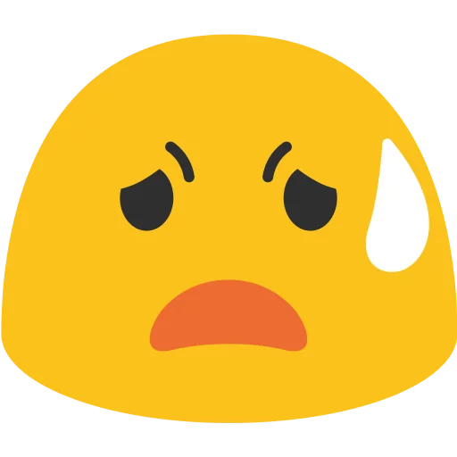 Android N Emojis emoji 😥