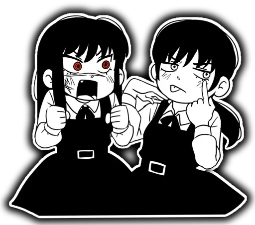 Asa Mitaka & Yoru (CSM) emoji 😍