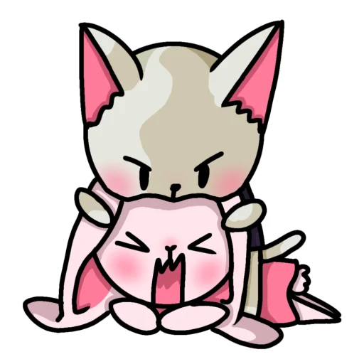 Baby Banny Dom Kitty emoji 😡