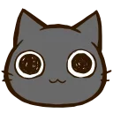 Емодзі телеграм Black Cat HD