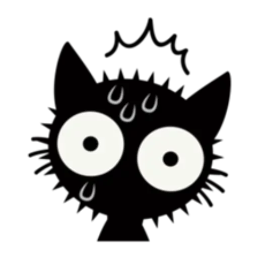 Black cat emoji 😞