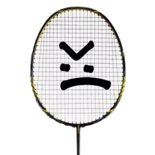 badminton emoji 😠