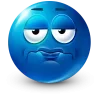 Blue Face emoji 😏