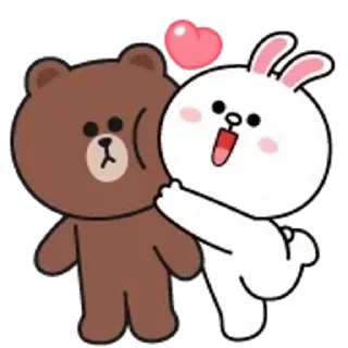 Brown and Cony emoji ❤️