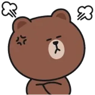Brown and Cony 2 emoji 😤
