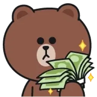Brown and Cony 2 emoji 💵