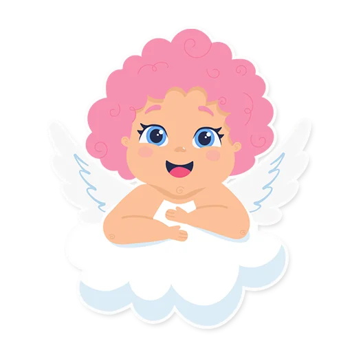 Telegram stickers Cute cupid