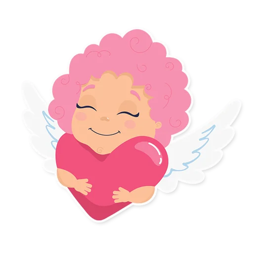 Cute cupid emoji 😌