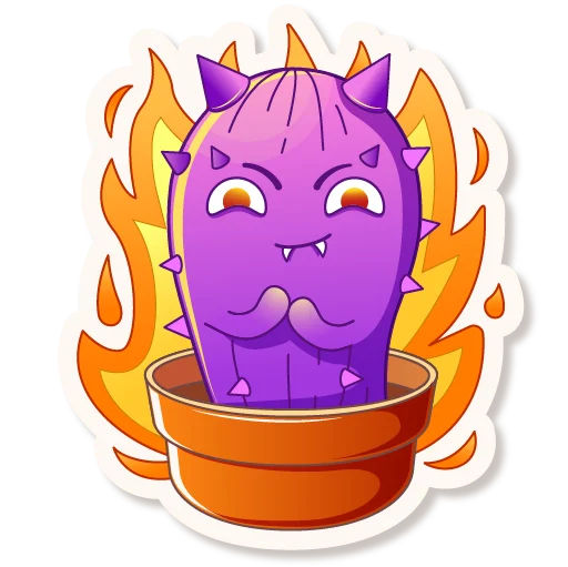 Cactus Quentin emoji 😈