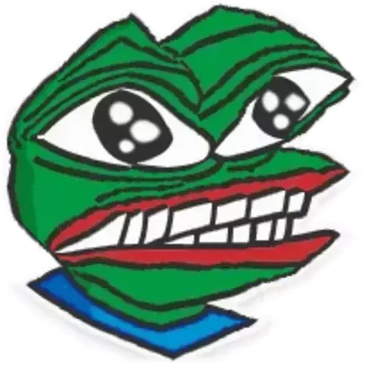 Distortion Pepe emoji 😒