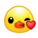 Эмодзи Duck Emoji 😘