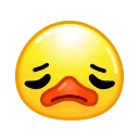 Duck Emoji emoji 😞