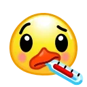 Duck Emoji emoji 🤒