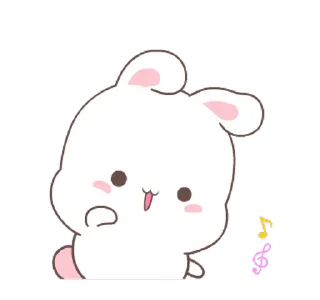 Fluffy Bunny emoji 💃