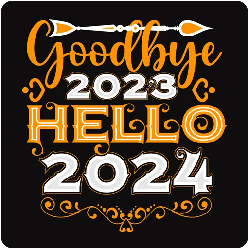 Эмодзи Hello 2024 👋