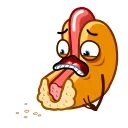 Juicy Hot Dog emoji 😨