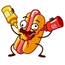 Juicy Hot Dog emoji 🥴