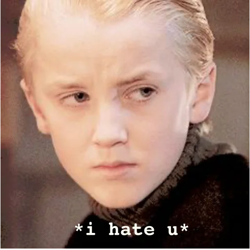 Fucking Draco Malfoy emoji 🖕