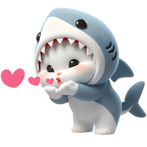 Пушистые акулы emoji 😘