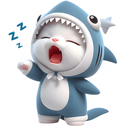 Пушистые акулы emoji 😴