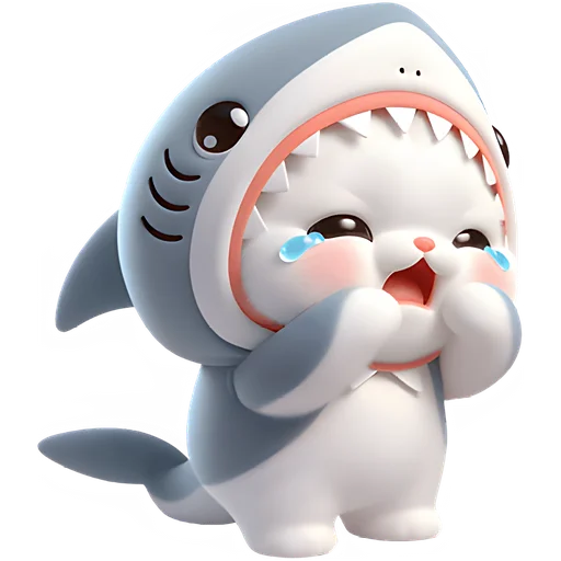 Пушистые акулы emoji 😭