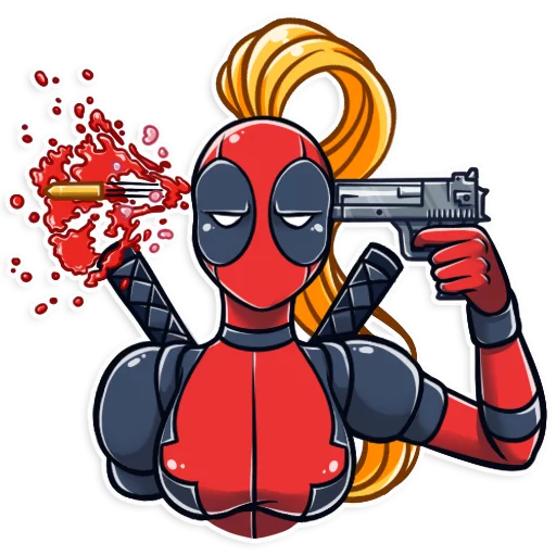 Lady Deadpool emoji 