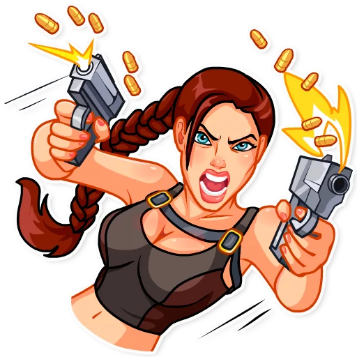 Эмодзи Tomb Raider 