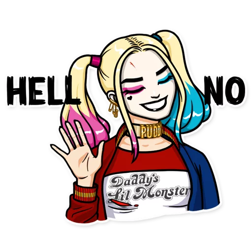 Harley Quinn emoji 