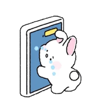 Lovely Rabbit Tozzi 2 emoji 😭