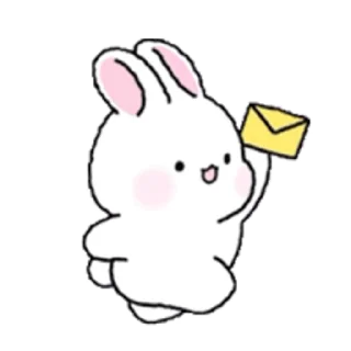 Lovely Rabbit Tozzi 2 emoji ✉️