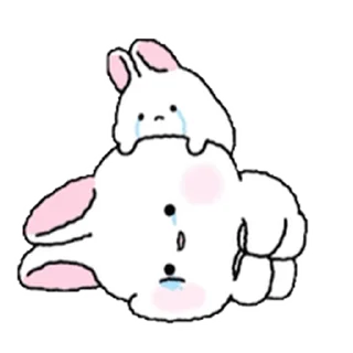 Lovely Rabbit Tozzi emoji 😭