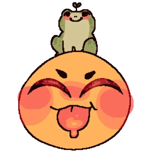 Эмодзи cool emoji 🐸