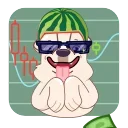Melon Dog emoji 😎