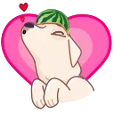 Melon Dog emoji 😘
