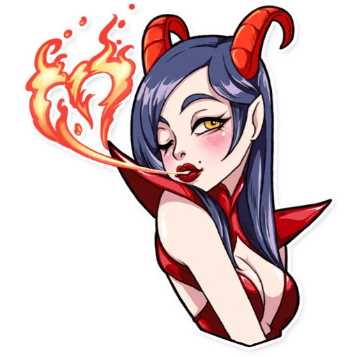 Эмодзи Miss Devil 