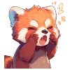 Red Pandas emoji 😮
