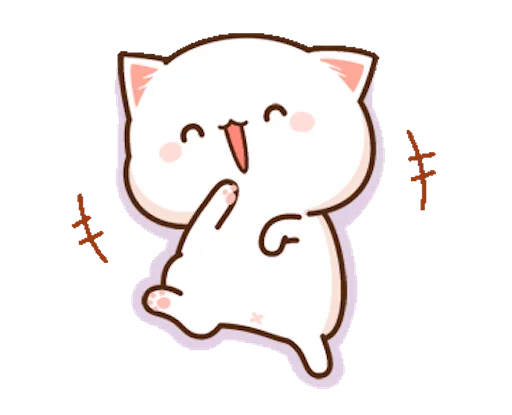 Стикер Telegram «Mochi Mochi Peach Cat» ?