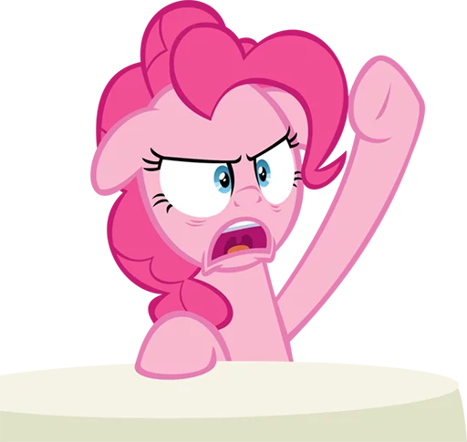 Pinki Pie Pony emoji 😤