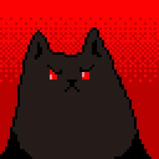 Pixel Cat emoji 😡