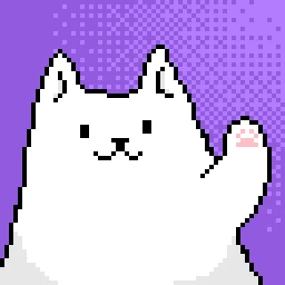 Pixel Cat emoji 👋