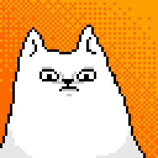 Pixel Cat emoji 😬