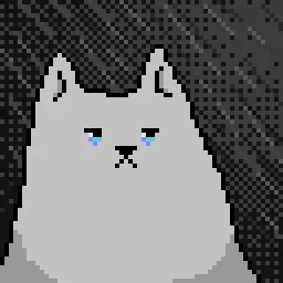 Pixel Cat emoji 😢