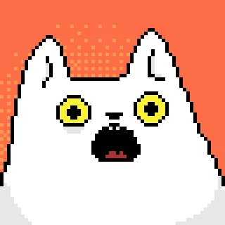 Pixel Cat emoji 😦