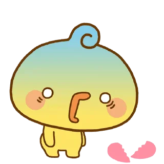 Playful Piyomaru emoji 💔