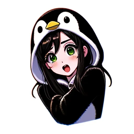 Penguin Tyan emoji 🥹