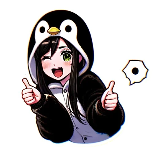 Penguin Tyan emoji 👍