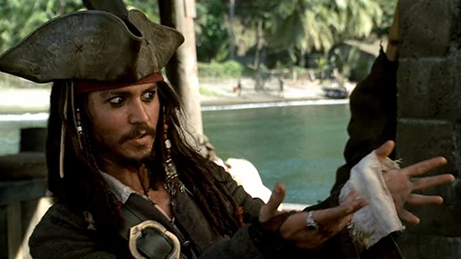 Эмодзи Pirates of The Caribbean 😁