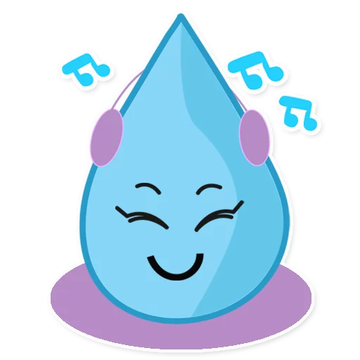 Raindrops emoji ☺
