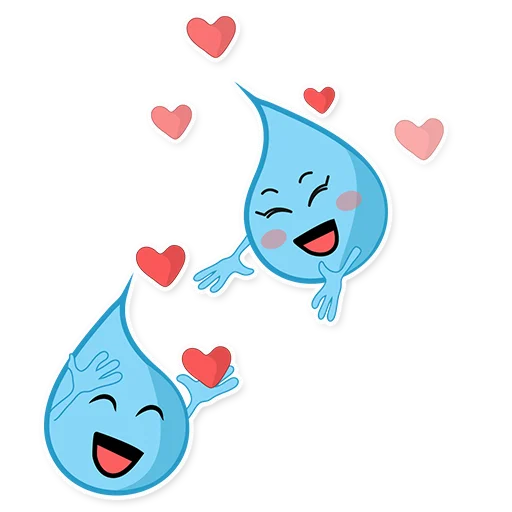 Raindrops emoji ❤